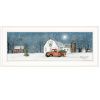 "Winter on The Farm" by Billy Jacobs, Ready to Hang Framed Print, White Frame