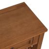 36'' Farmhouse Pine Wood Console Table Entry Sofa Table with 4 Drawers & 1 Storage Shelf for Entryway Living Room Bedroom Hallway Kitchen (Brown)