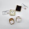 Handcrafted Toast Decor Set, 4-Piece - Cute Room Ornaments & Charming Home Accents, Artisan Crafted, Perfect for Gifting