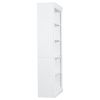 83" Tall Wood Bookcase Suite ,5-Tier Home Decor Bookshelves Suite with Adjustable Shelves,Storage Organizer for CDs/Books/Movies