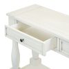 TREXM Console Table 63" Long Console Table with Drawers and Shelf for Entryway, Hallway, Living Room (Antique White, OLD SKU: WF193795AAK)