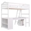 Downloads: 22  Twin size Loft Bed with Drawers;  Cabinet;  Shelves and Desk;  Wooden Loft Bed with Desk