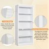 83" Tall Wood Bookcase Suite ,5-Tier Home Decor Bookshelves Suite with Adjustable Shelves,Storage Organizer for CDs/Books/Movies
