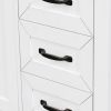 36' Bathroom Vanity with Sink Combo;  White Bathroom Cabinet with Drawers;  Solid Frame and MDF Board