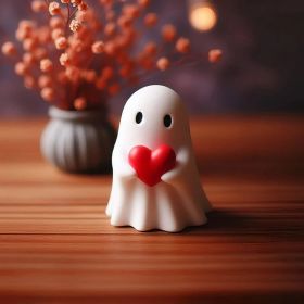 Cute Ghost Statue, Ghosts Small Scary Ghost Figurines, Halloween Home Decorations, Coffee Table Centerpieces Shelf (Varient: C)