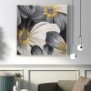 Hand Oil Painting  Painted Square Still Life Floral / Botanical Modern Living Room hallway bedroom luxurious decorative painting