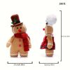 1pc, Christmas Gingerbread Man Plush Toy, Very Suitable For Home Decoration, Shopping Malls, Hotels, Sofas, Desktops And Other Decorations
