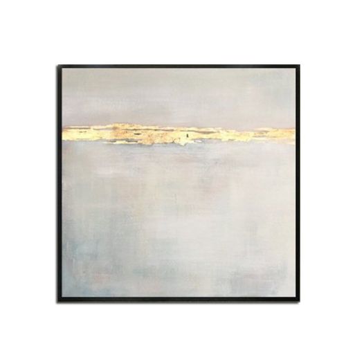 Handmade Gold Foil Abstract Oil Painting Top Selling Wall Art Modern White Color Picture Canvas Home Decor For Living Room No Frame Handmade Gold Foil Abstract Oil Painting Top Selling Wall Art Modern White Color Picture Canvas Home Decor For Living Room No Frame