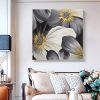Hand Oil Painting  Painted Square Still Life Floral / Botanical Modern Living Room hallway bedroom luxurious decorative painting