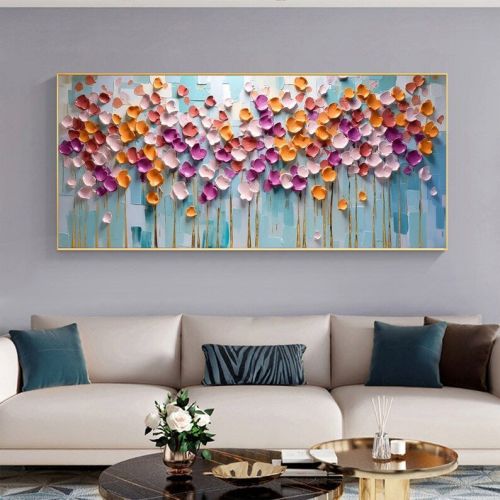 Hand Painted Abstract Colorful Oil Painting on Canvas Large Original Textured Wall Art Boho Wall Decor Minimalist Living Room Home Decor