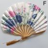 1pc Folding Fan Handheld Fans Chinese Imitation Silk Classical Hanfu Fan Tassel Elegent Female Fan Home Decoration Fan Chinese Fan Hand Folding Fans V