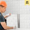 60 pieces of 15 * 13 inch 3D wall stickers, covering 87FT ¬≤, self-adhesive, suitable for living room, bedroom, dormitory, home