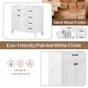 36' Bathroom Vanity with Sink Combo;  White Bathroom Cabinet with Drawers;  Solid Frame and MDF Board