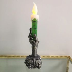Halloween Skeletons Ghost Party Candles Pumpkin Party Happy Halloween Party Home Decorations (Color: Green)