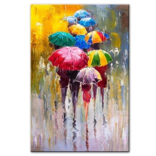 100% Hand Painted Abstract Oil Painting Wall Art Modern Figure Rain view On Canvas Home Decoration For Living Room No Frame 100% Hand Painted Abstract Oil Painting Wall Art Modern Figure Rain view On Canvas Home Decoration For Living Room No Frame